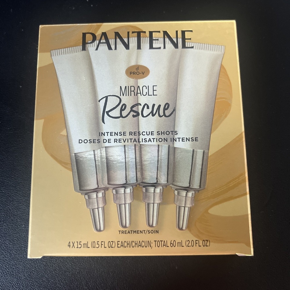Pantene PRO-V Miracle Rescue Intense Rescue Shot Hair Treatment 4 x 15mL Tubes